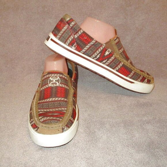 Twisted X Hooey Mens Slip On Loafer Size 10 Aztec Nomad Bomber Comfort Shoe EUC main image 9